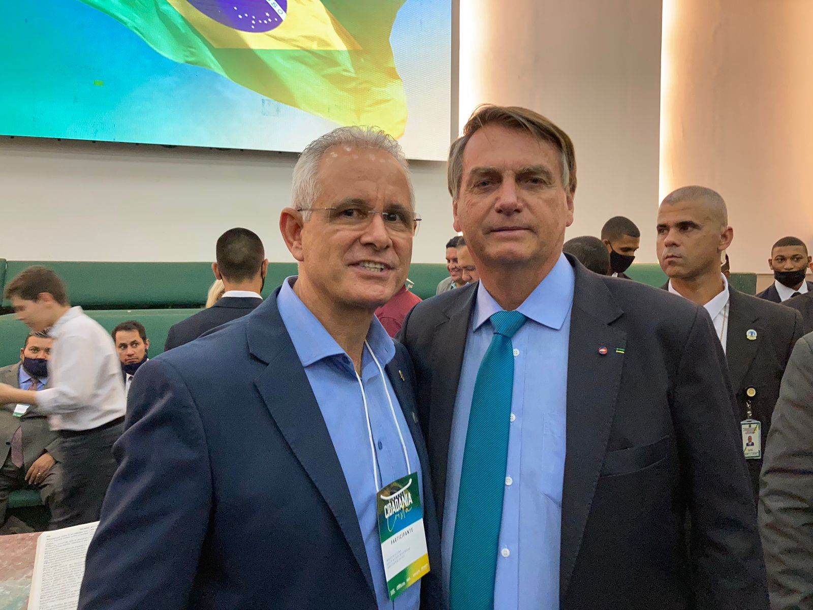 Sergio Nogueira vai ao Simpósio de Cidadania Cristã com a participação do Presidente Bolsonaro