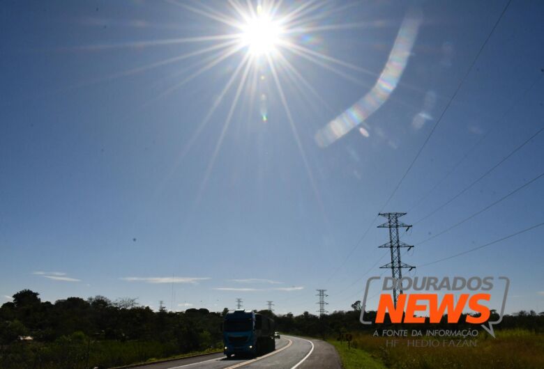 Após dias de ‘quatro graus’, semana pode ter máxima de 33ºC em Dourados