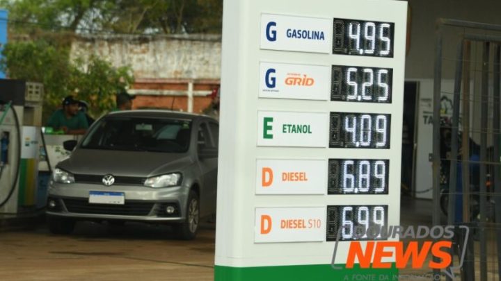 Gasolina fica abaixo de R$ 5 em Dourados pela primeira vez em quase dois anos
