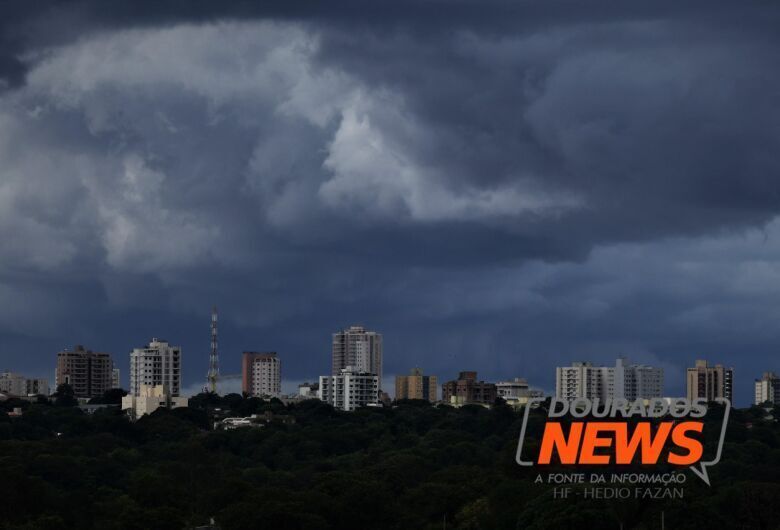 Inmet faz alerta para chuvas intensas em faixa que abrange Dourados