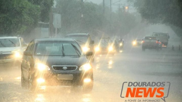 Previsão aponta semana chuvosa com queda de temperatura em Dourados