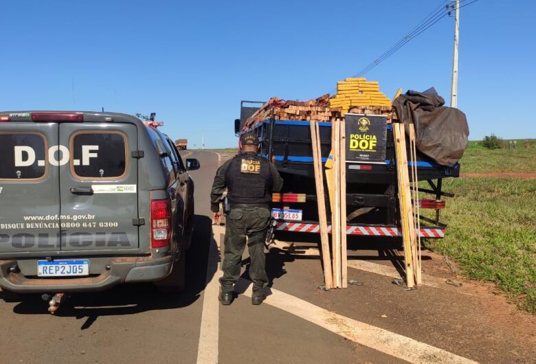 Polícia encontra quase 3 toneladas de maconha escondidas em carga de madeira