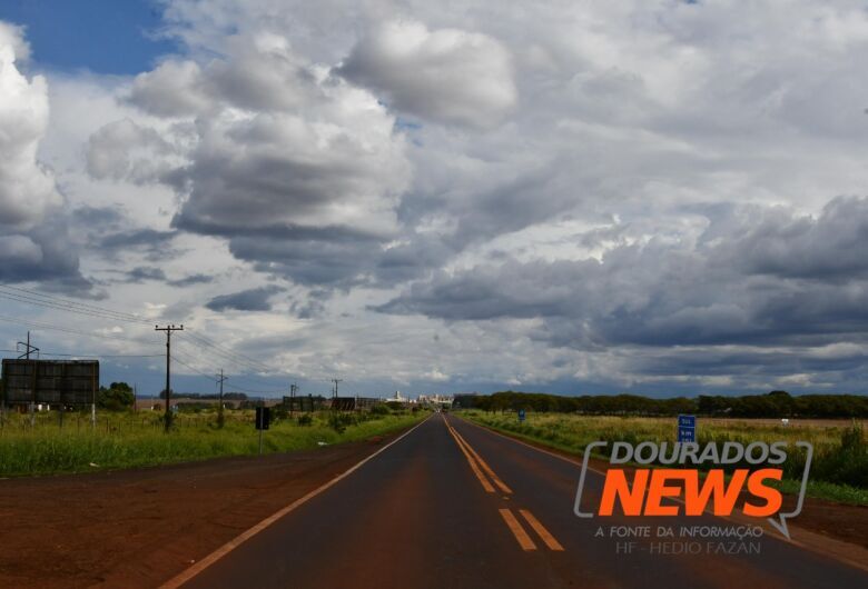 Calor passa de 30°C antes 8h30 e tempo segue instável em Dourados