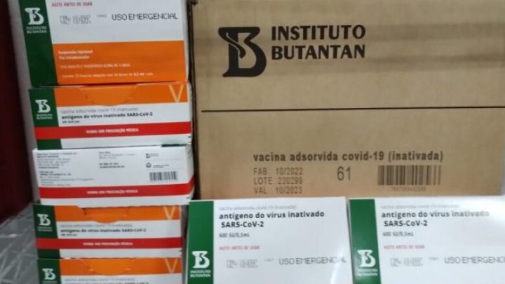 MS recebe 6,5 mil doses de Coronavac para crianças de 3 a 11 anos