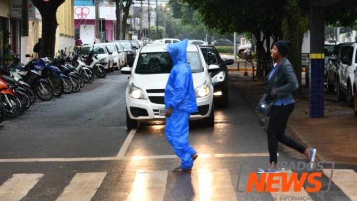 Com chuva na madrugada, semana inicia com temperatura amena em Dourados