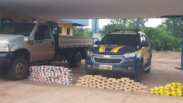 Polícia apreende caminhão que transportava 163 quilos de cocaína