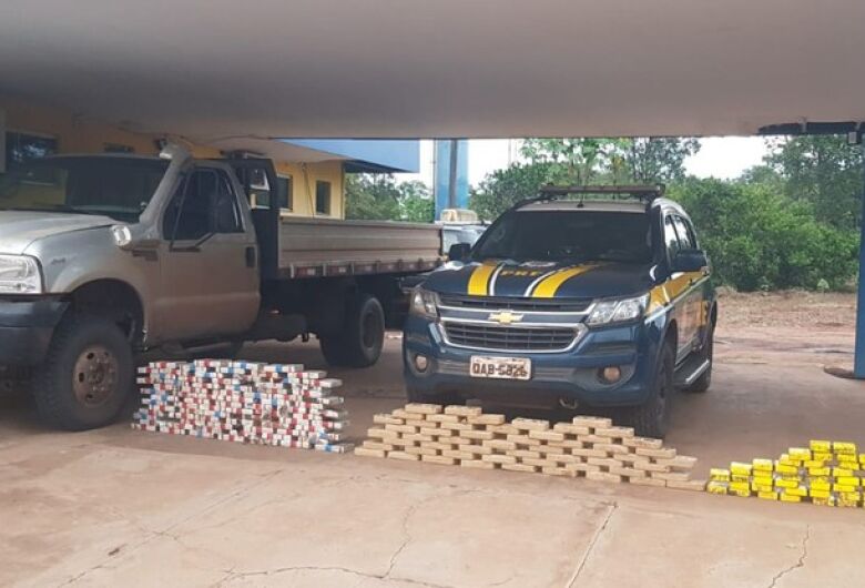 Polícia apreende caminhão que transportava 163 quilos de cocaína