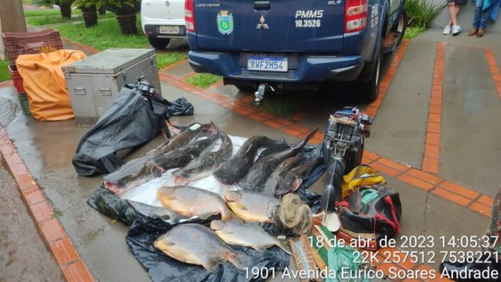 Grupo paulista é preso e multado por transporte de pescado ilegal