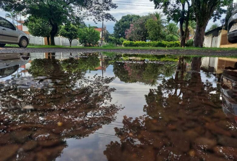 Com quase 50mm em dois dias, Dourados supera estimativa de chuvas do mês