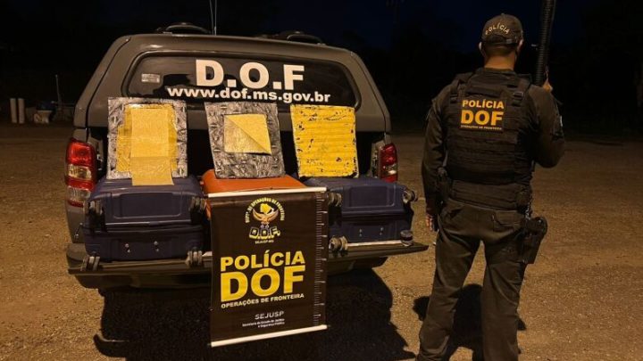Dupla que levava cocaína avaliada em mais de R$ 300 mil para SP é presa