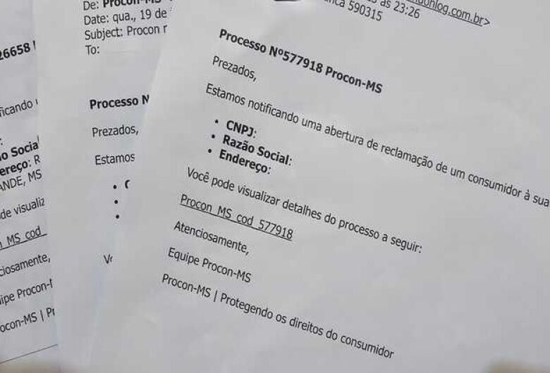 Procon/MS reforça alerta sobre mensagens falsas a empresas