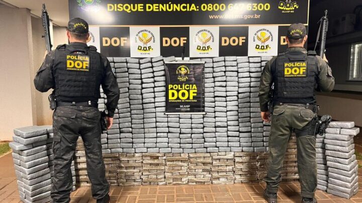 Polícia apreende quase uma tonelada de cocaína e maconha e fecha entreposto em Dourados