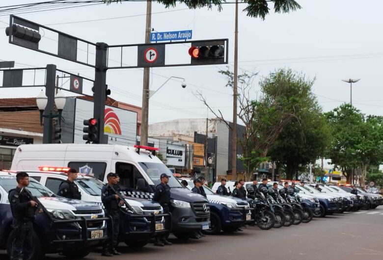 PM coloca todo efetivo para reforçar segurança pública nas ruas de Dourados