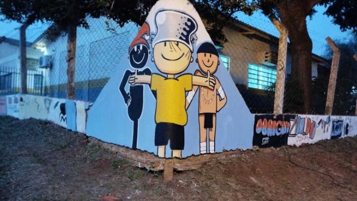 Projeto de grafite leva arte para escola da periferia e homenageia Ziraldo