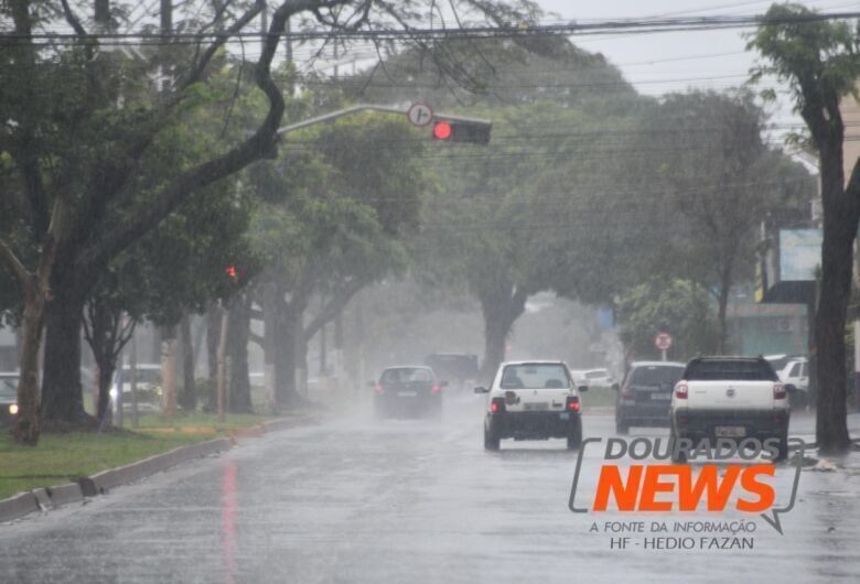 Inmet renova alerta de chuvas intensas para Dourados e outras cidades de MS